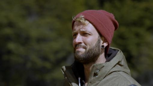 David Adán durante la entrega de los 100.000€ en «El Puente»