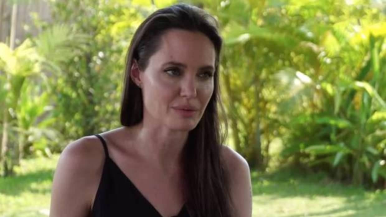 Angelina Jolie en Camboya, durante el rodaje de su última película