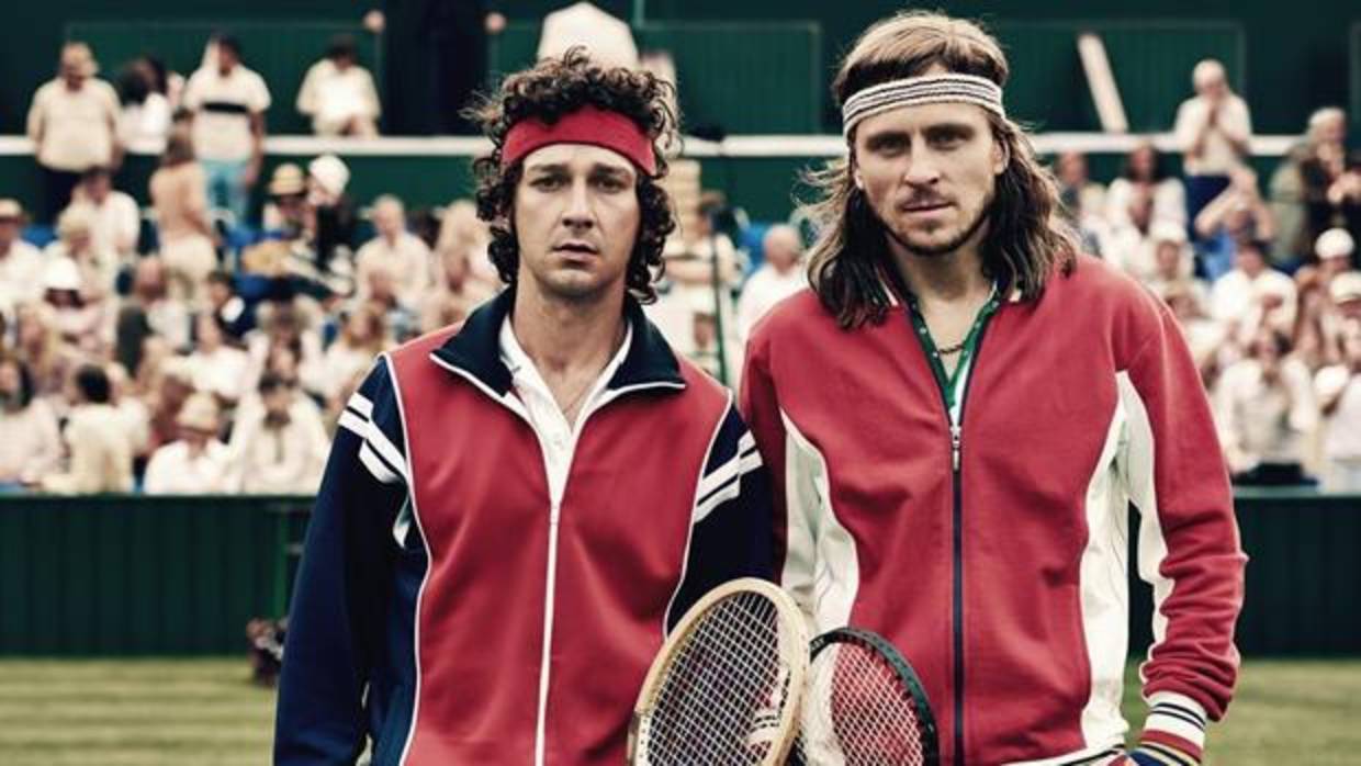 Shia LaBeouf y Sverrir Gudnason son Borg y McEnroe