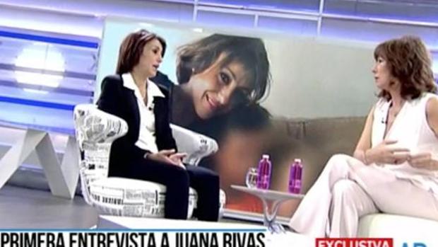 Juana Rivas, durante la entrevista en «El programa de Ana Rosa»
