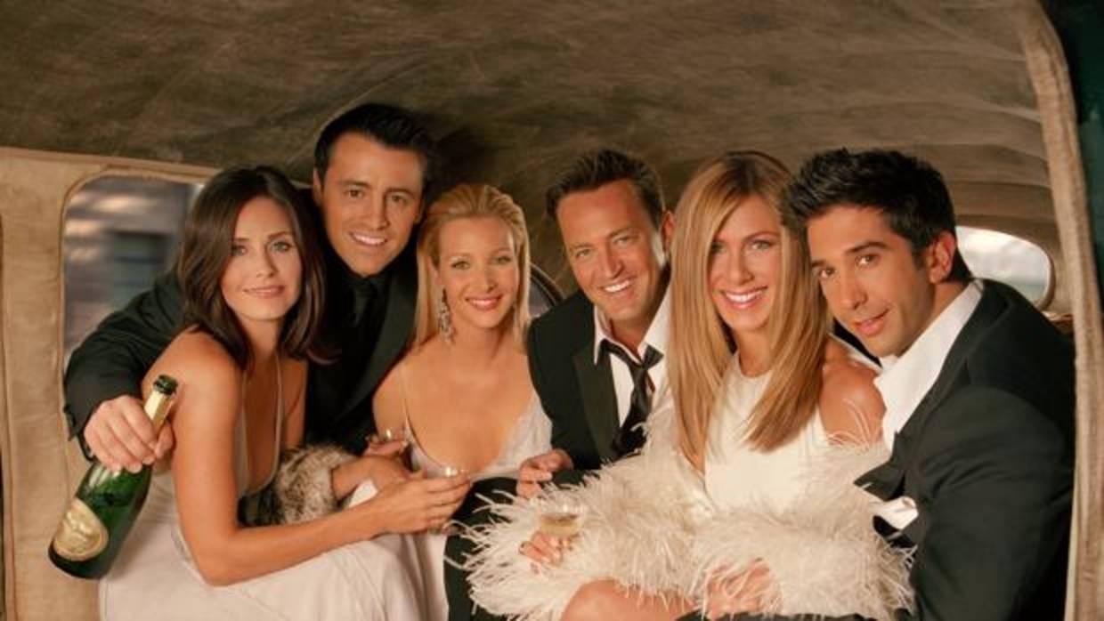 Los actores de Friends en un momento de la serie
