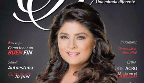 Victoria Ruffo en la portada de una revista femenina mexicana