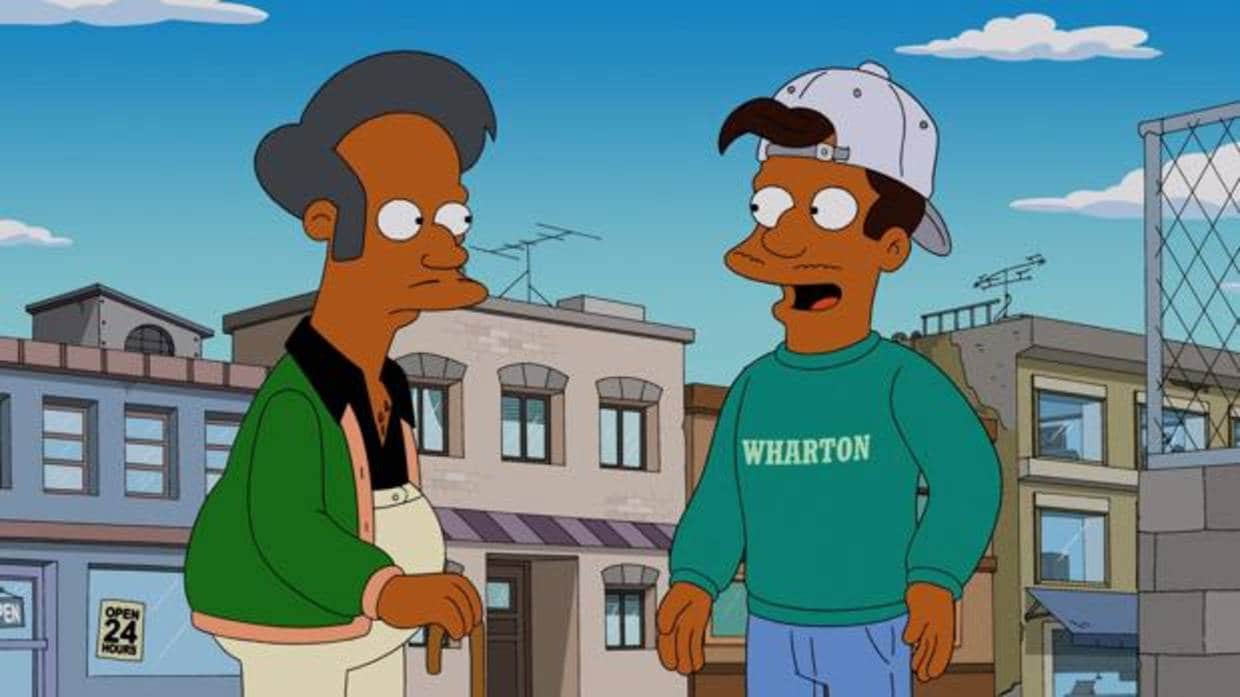 Apu, en un fotograma de «Los Simpson»