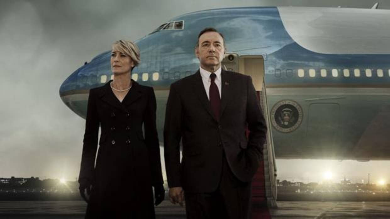 Robin Wright y Kevin Spacey, en «House of Cards»