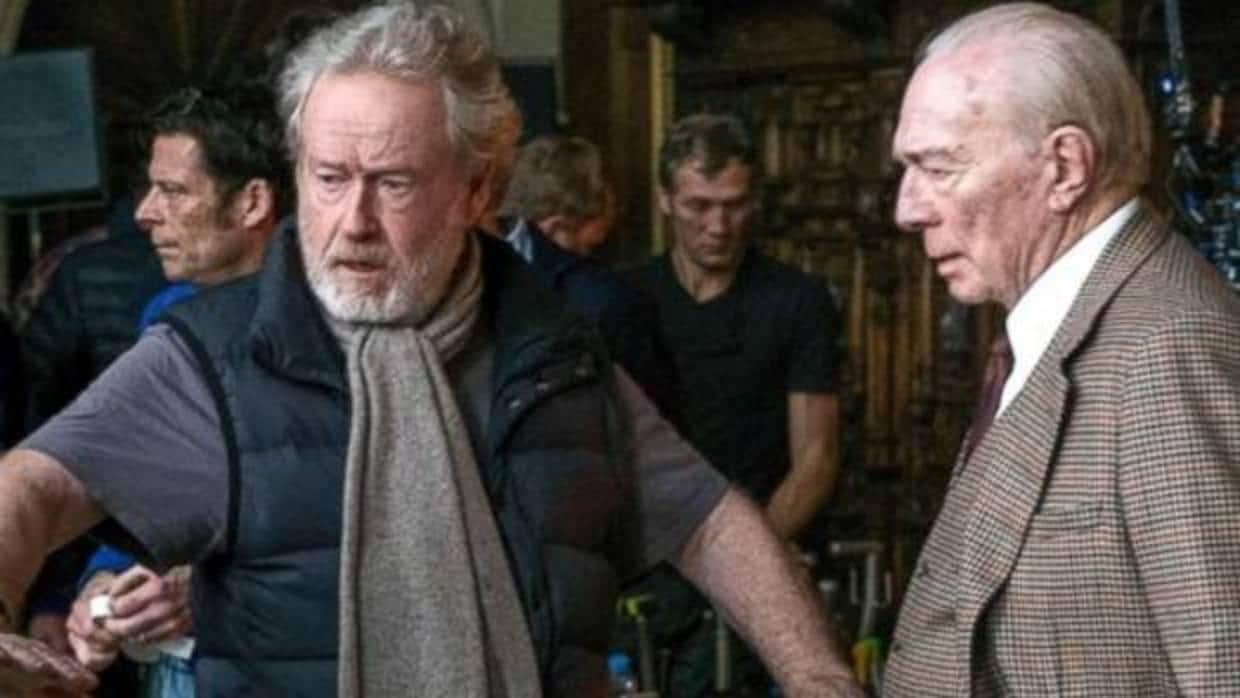 Ridley Scott (80 años), con Christopher Plummer (88 años) en «Todo el dinero del mundo», su último filme