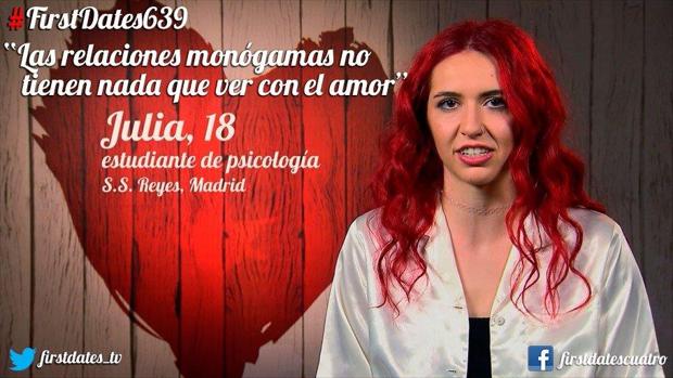 La extraña opinión sobre el amor de una comensal de First Dates