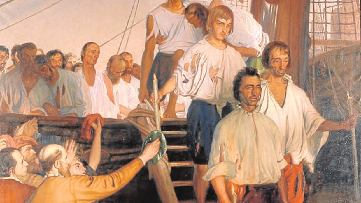La llegada de la Nao Victoria en 1522 con solo 18 supervivientes