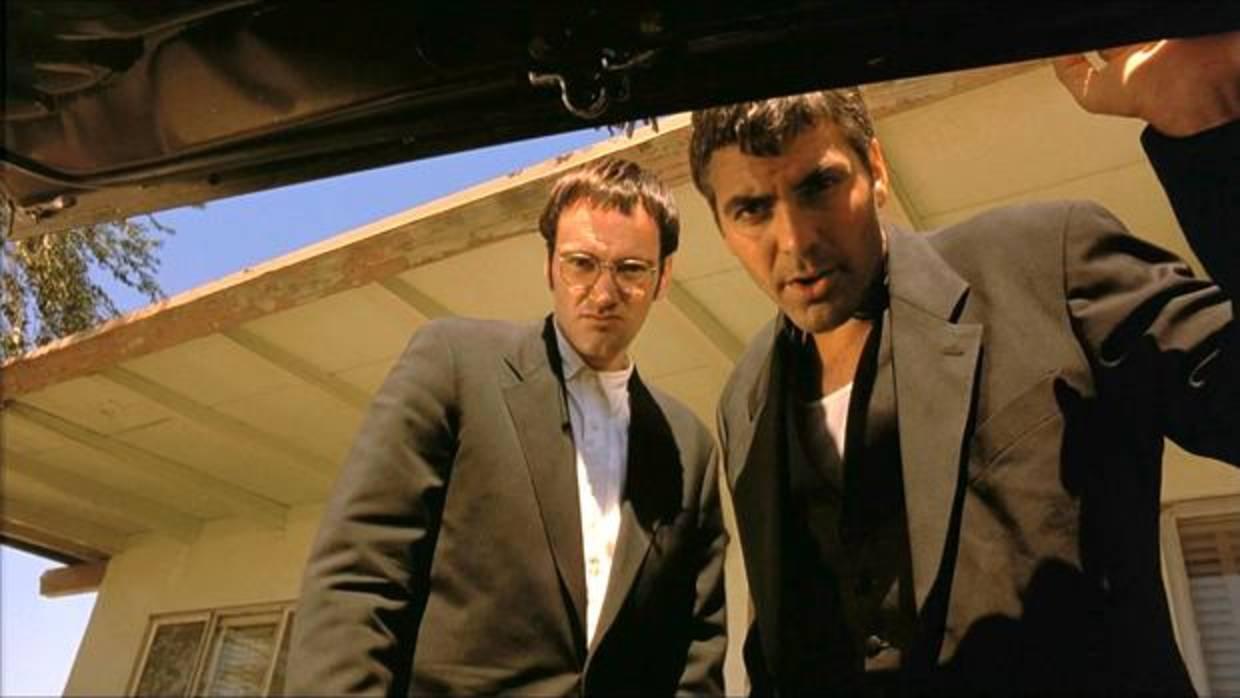 Quentin Tarantino y George Clooney, en «Abierto hasta el amanecer»