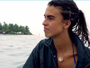 Sofía Suescun, en su salida de la isla de «Supervivientes 2018»