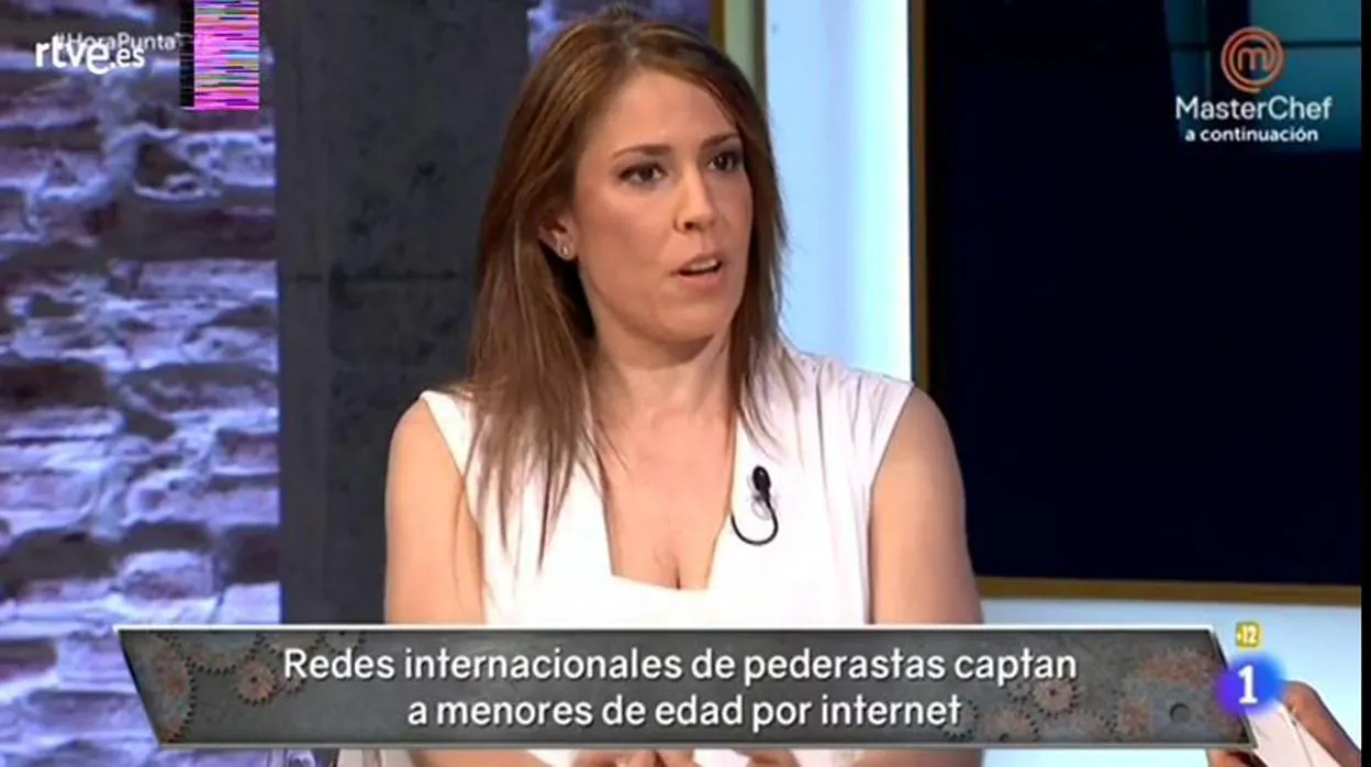 Silvia Barrera durante su entrevista en «Hora Punta»