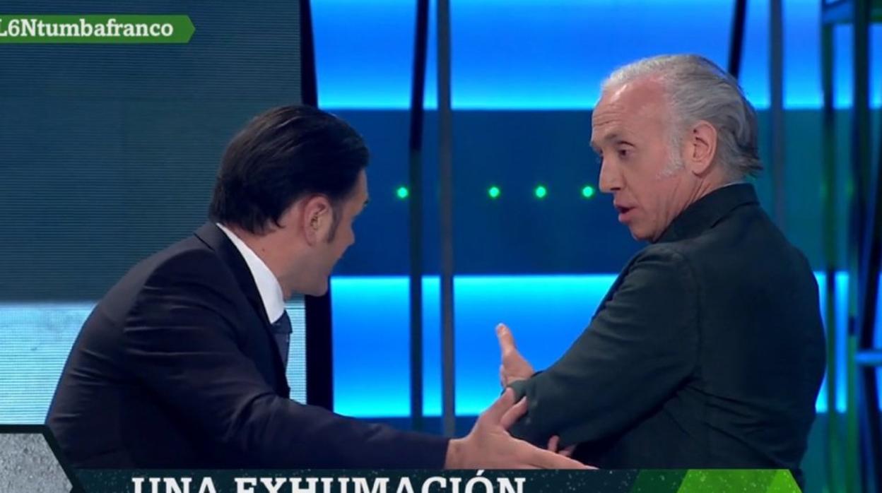 La bronca entre Eduardo Inda e Iñaki López en «La Sexta Noche»
