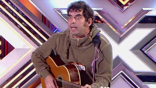 Óscar Noguera, más conocido como Oscárboles, en su audición de «Factor X»