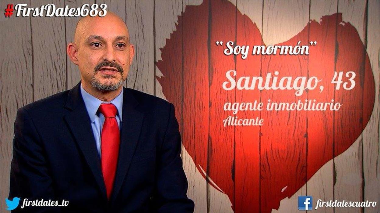 Santiago no entendió muy bien el juego de palabras que le hizo Carlos Sobera al llegar a «First Dates»