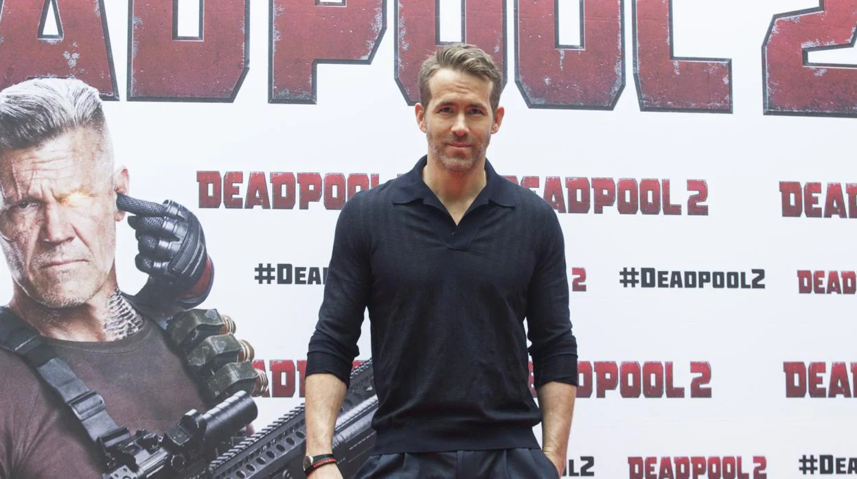Ryan Reynolds durante la presentación de la película «Deadpool 2» en Madrid