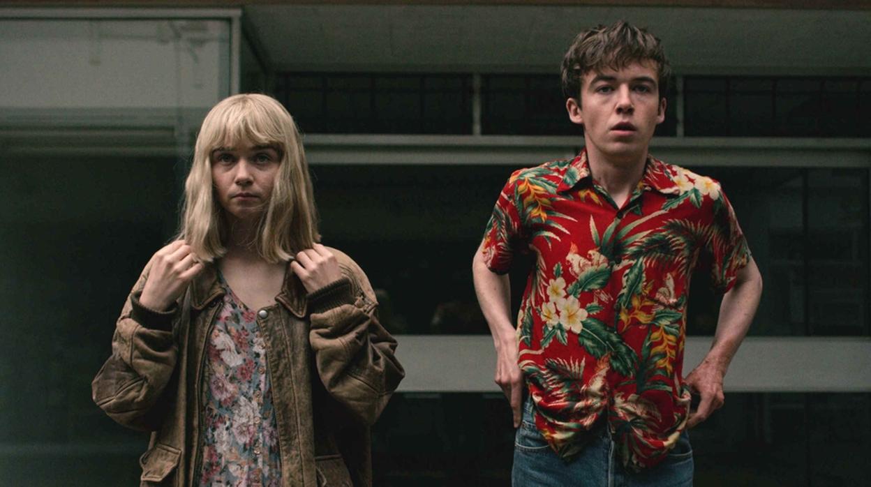 Alyssa (Jessica Bardem) y James (Alex Lawther) en «The end of the f***ing world»