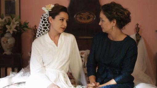 Eva Almaya y Raquel infante, en «Como las alas al viento»