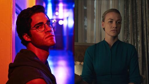 Darren Criss («American Crime Story») e Yvonne Strahovski («El cuento de la criada»)