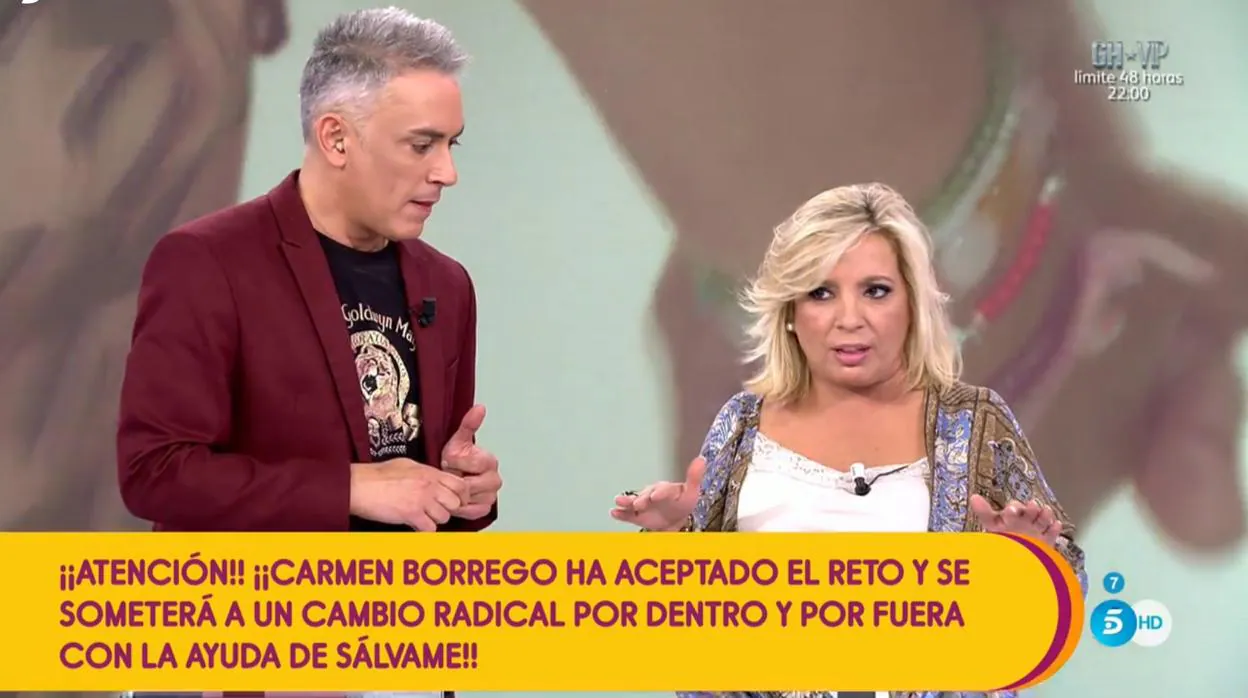 Carmen Borrego aceptado el reto de «Sálvame»
