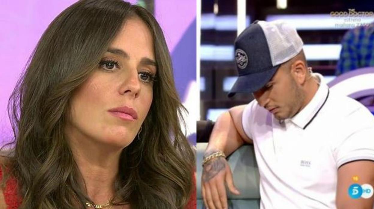 Anabel Pantoja, en «Sálvame», y Omar Montes en GH VIP