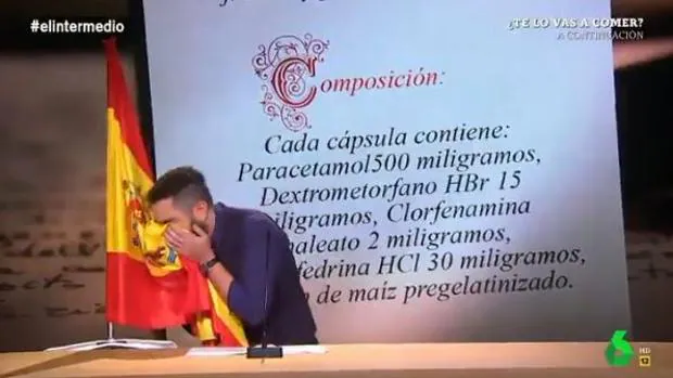 La Sexta elimina un vídeo de Dani Mateo sonándose los mocos con la bandera de España