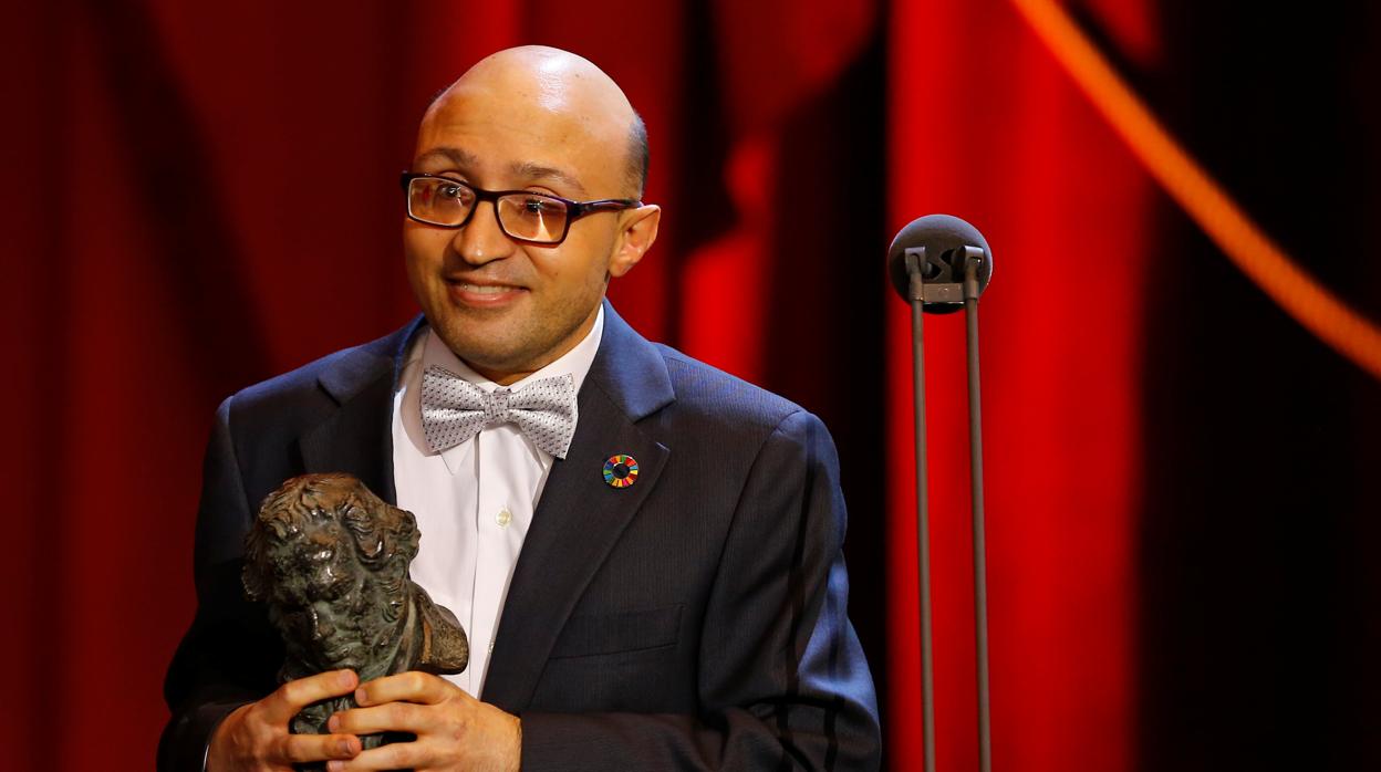 Jesús vidal, durante la entrega del premio