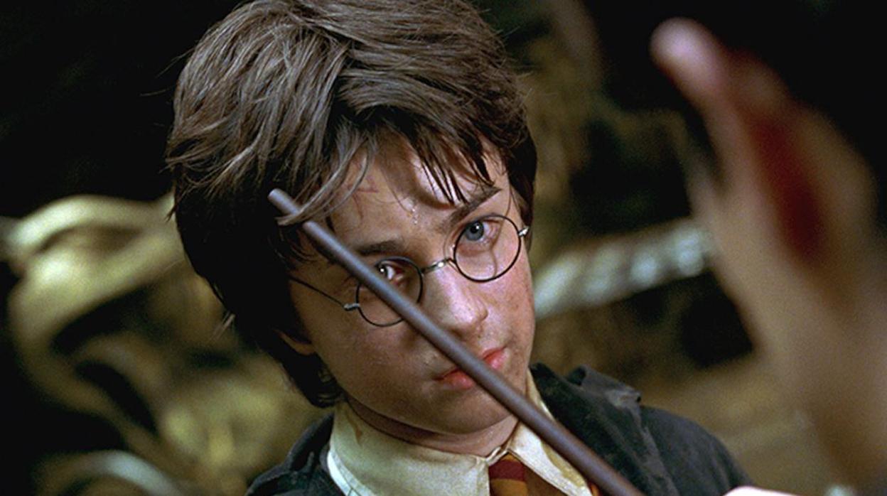 Tom Riddle inspecciona la cicatriz de Harry Potter, disponible a partir del 1 de febrero en Netflix y HBO