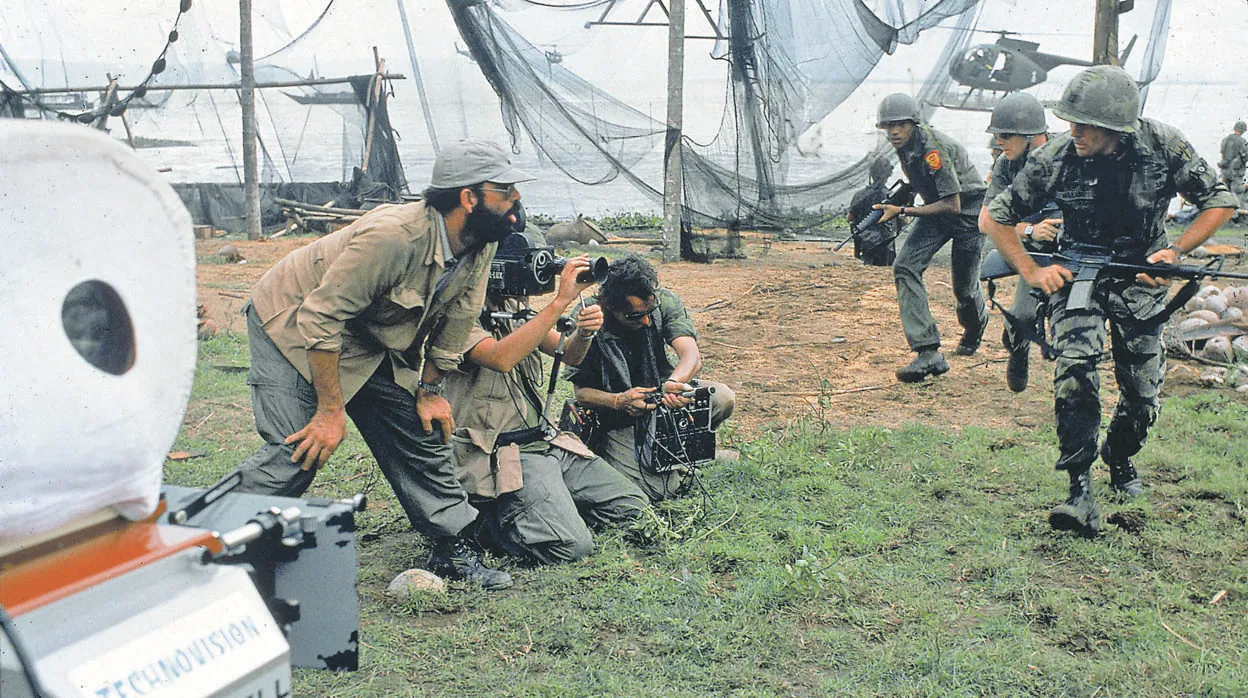 Francis Ford Coppola en el rodaje de Apocalypse Now