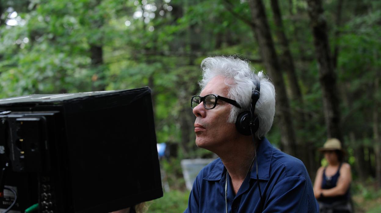 Jim Jarmusch, en el set de Los muertos no mueren