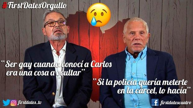 La primera pareja homosexual en casarse legalmente en España visita «First Dates» para celebrar el Orgullo