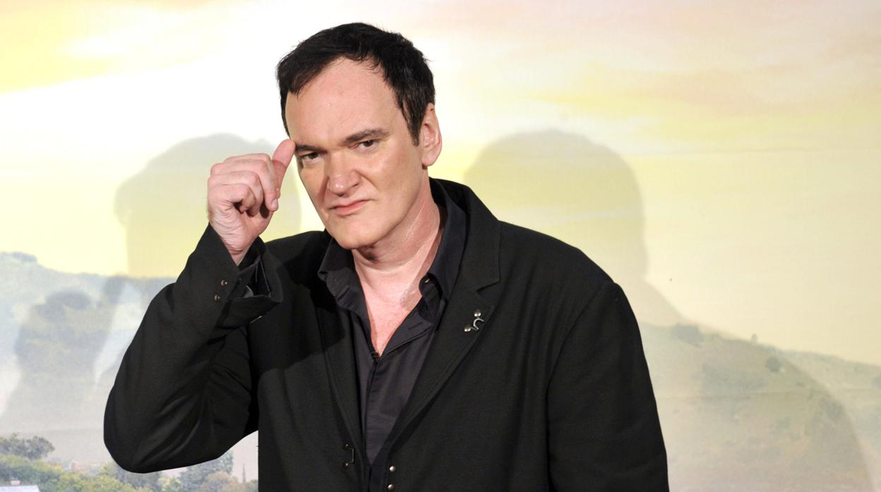 El director Quentin Tarantino, durante la presentación de su última película