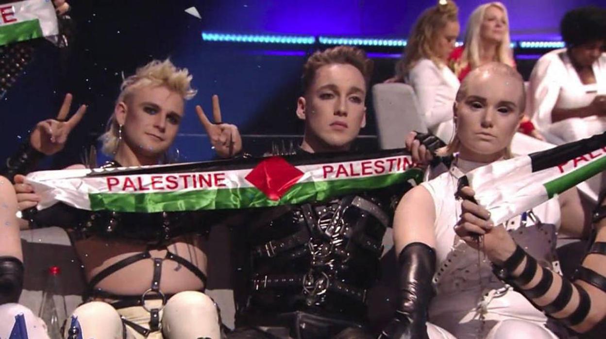 Islandia, multada porque sus representantes mostraron una bandera palestina durante Eurovisión