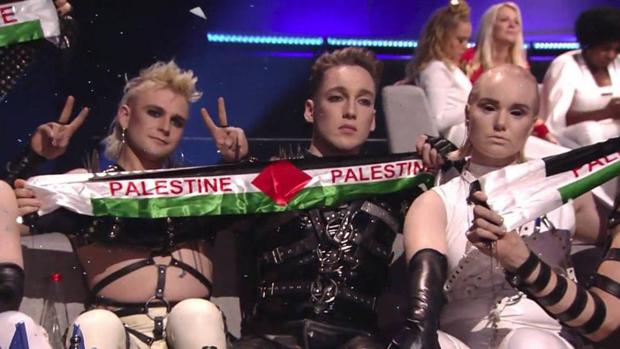 Islandia, multada porque sus representantes mostraron una bandera palestina durante Eurovisión