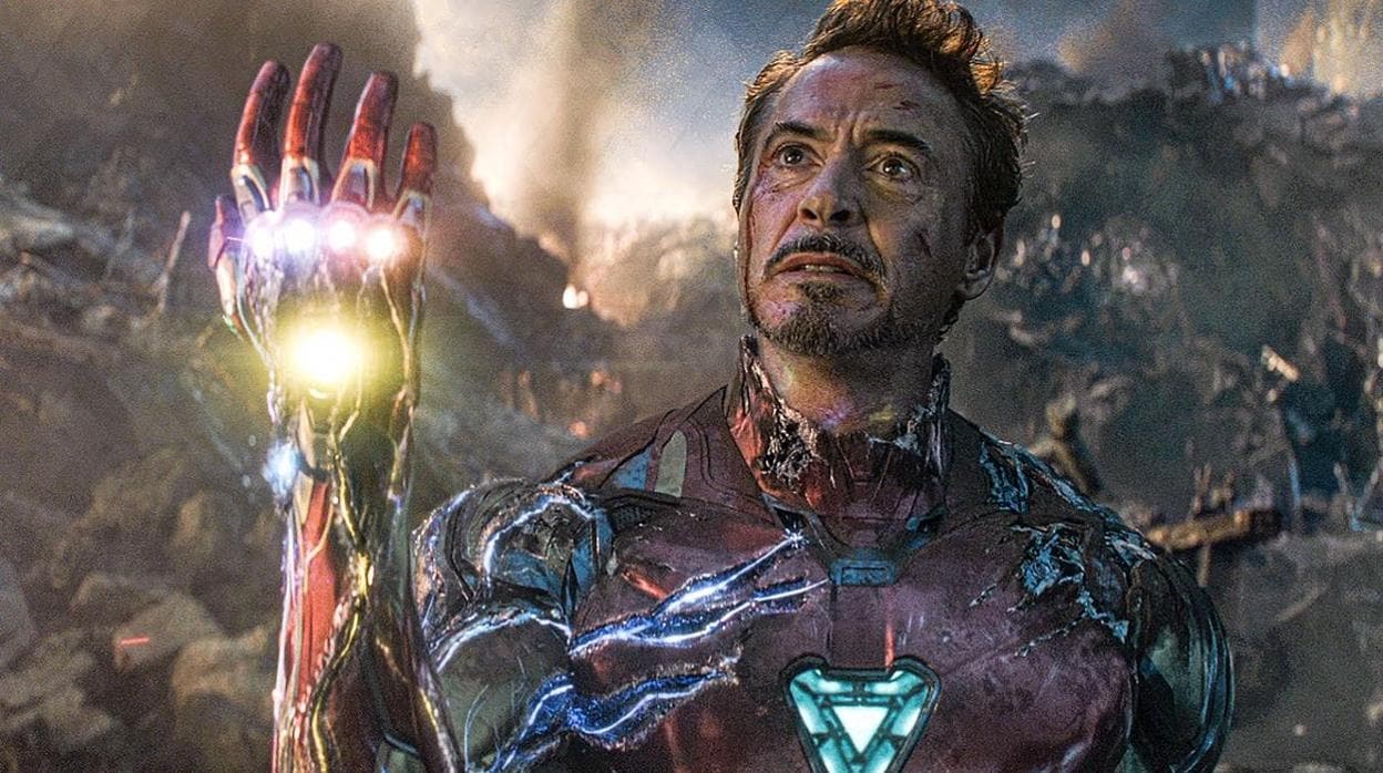 Iron man en la escena clave de «Vengadores: Endgame», la película más taquillera de la historia