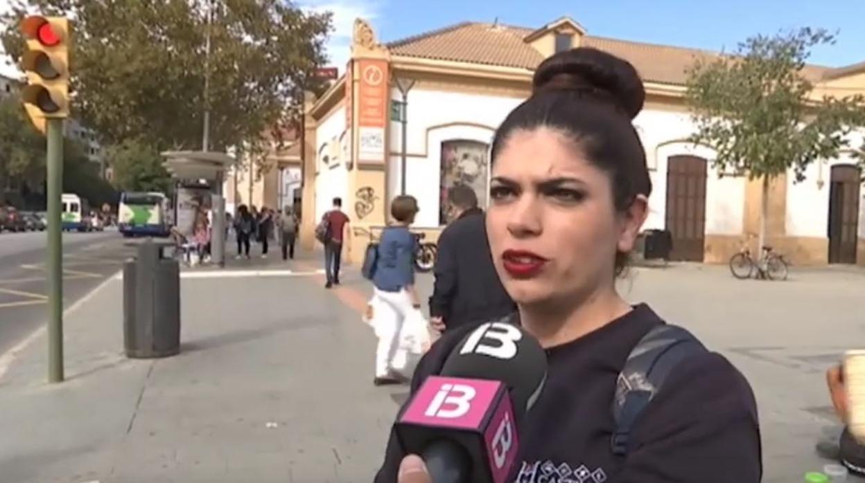 La víctima, durante la entrevista previa al atropello