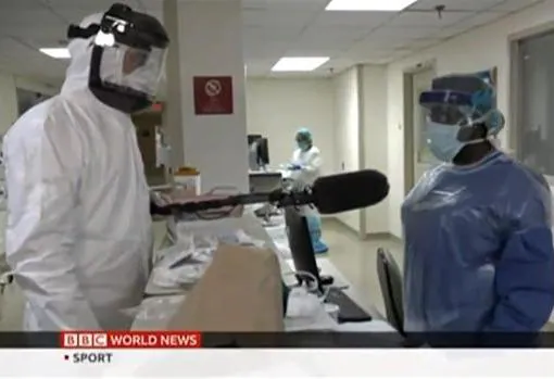 Un reportero de BBC visitó un hospital de Nueva York con todas las medidas de seguridad posibles