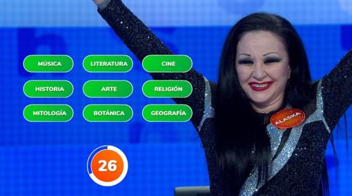 Alaska demostró sus conocimientos en «Pasapalabra»