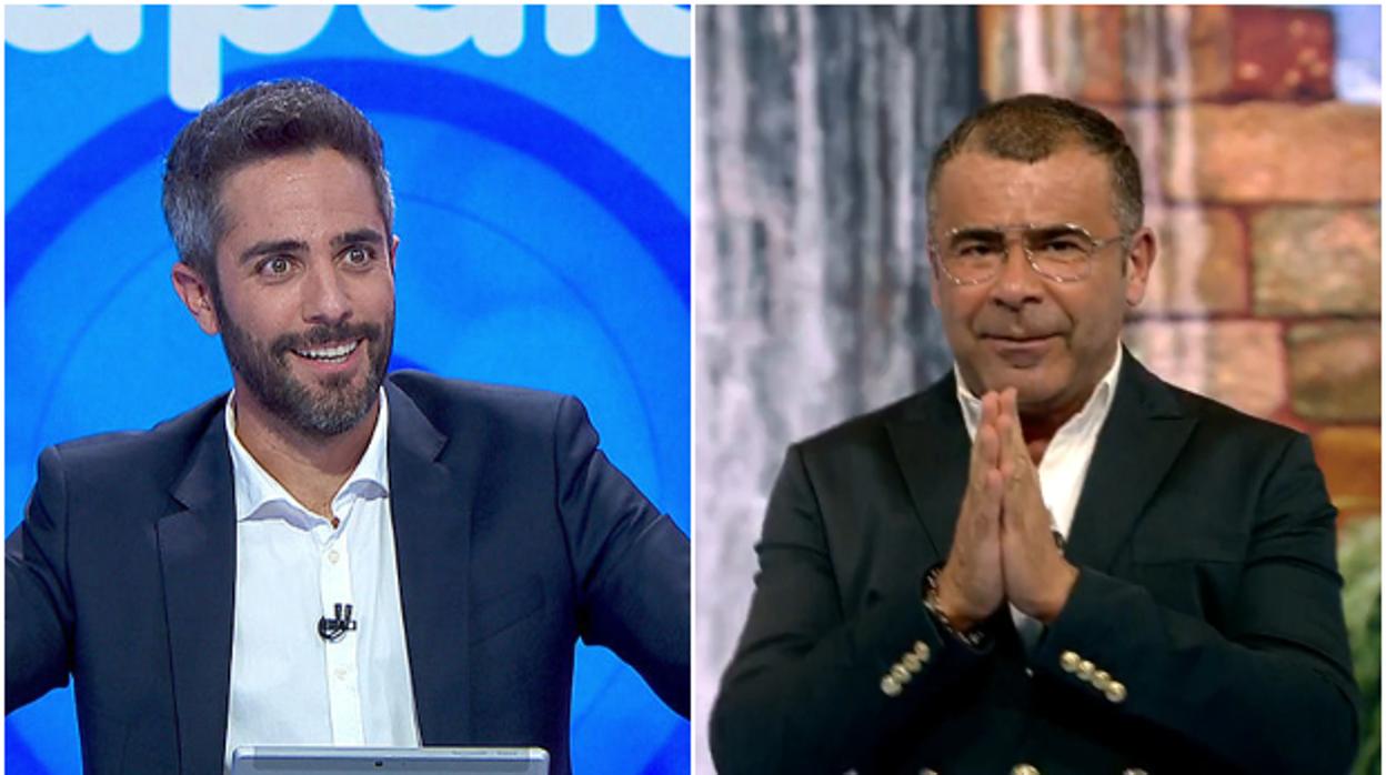 Roberto Leal y Jorge Javier Vázquez, anoche en «Pasapalabra» y «Supervivientes 2020» respectivamente