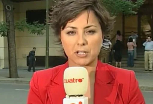 Sonsoles Ónega, durante una conexión con la desaparecida marca de «Noticias Cuatro» en 2006