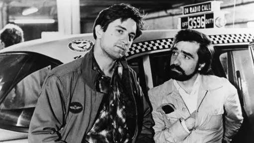 De Niro y Scorsese en el rodaje de Taxi Driver, de la que se cumplen 44 años
