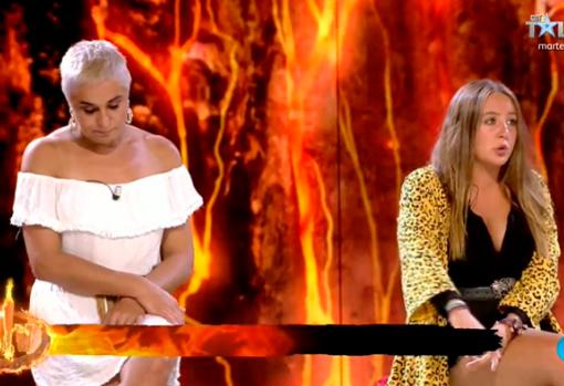 Ana María y Rocío, durante el debate final del programa