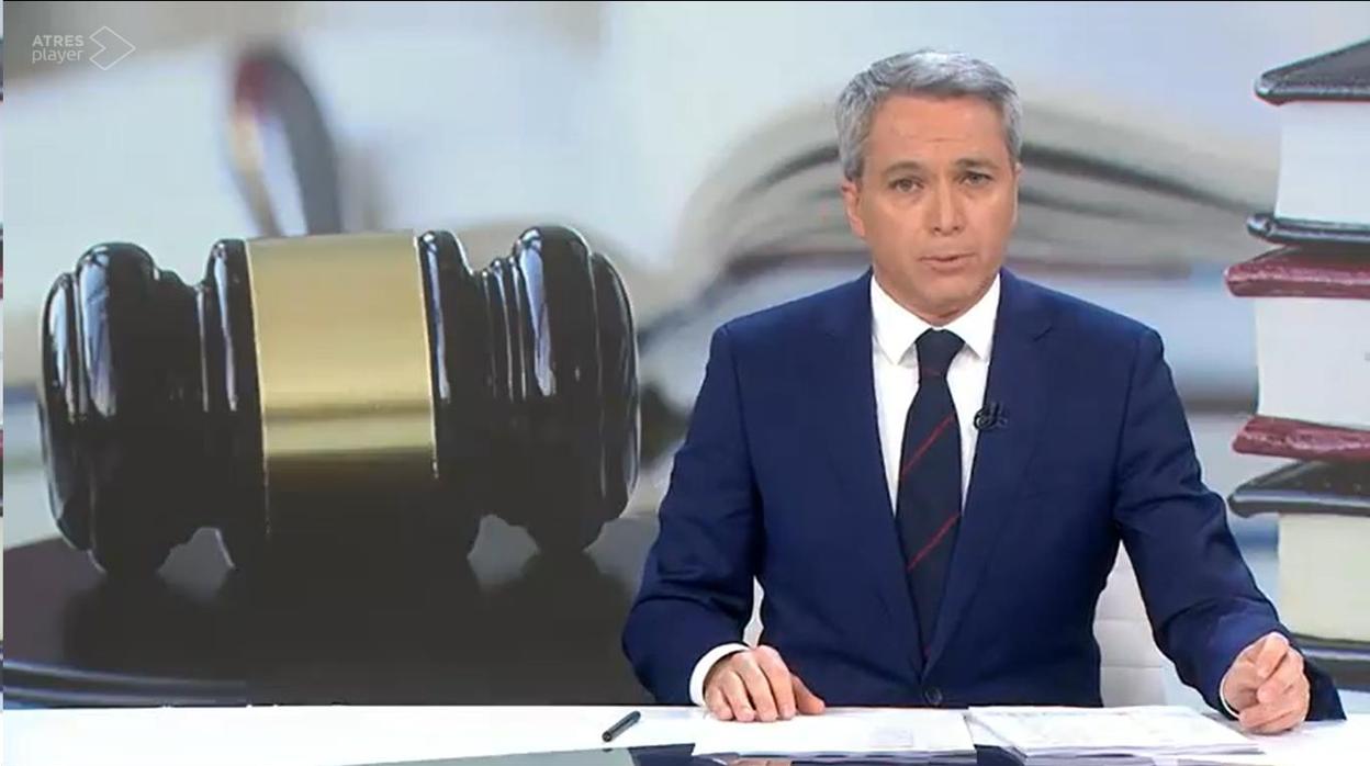 Vicente Vallés, en «Noticias 2» de Antena 3 este lunes