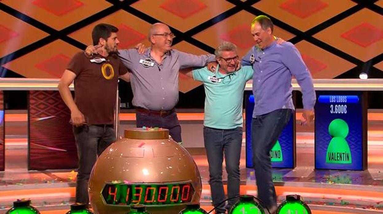 «Los Lobos», tras ganar el bote de «¡Boom!»