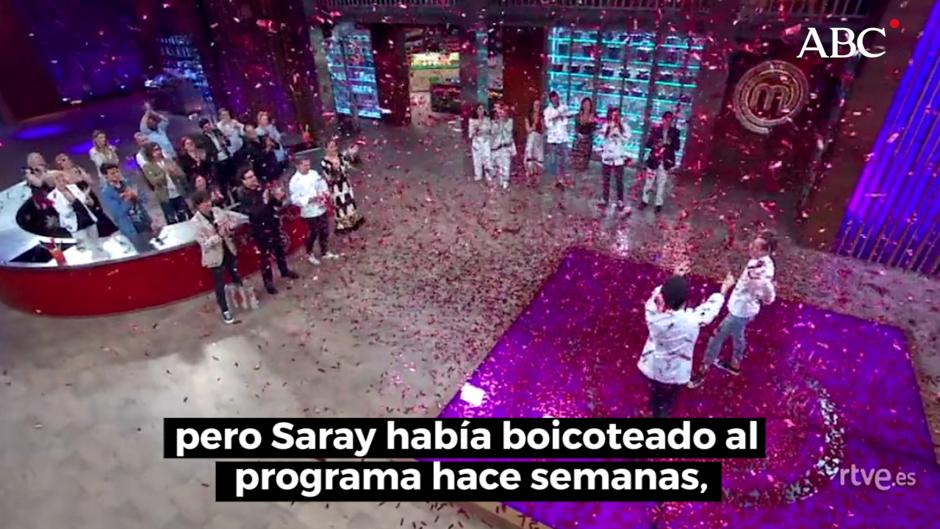 El tiempo hace patente el boicot de Saray a «Masterchef»