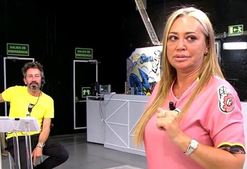 El director del programa David Valdeperas y la colaboradora Belén Esteban, en «Sálvame»