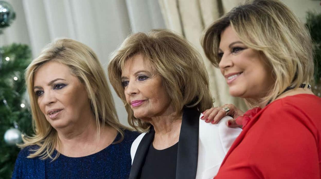 Carmen Borrego, María Teresa Campos y Terelu Campos, en una imagen de archivo