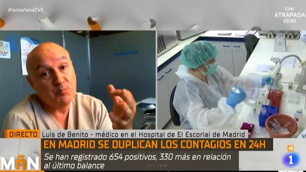 Polémica entrevista en TVE a un médico que niega el riesgo de colapso sanitario