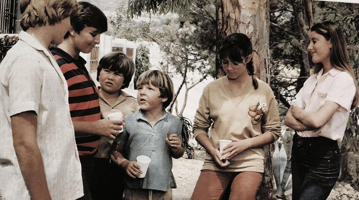 Los protagonistas de «Verano azul», serie estrenada en 1981