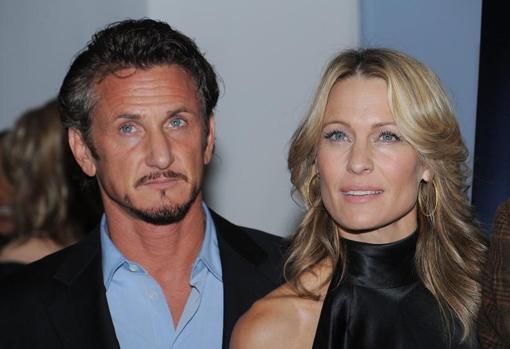 Sean Penn, y Robin Wright, en 2008