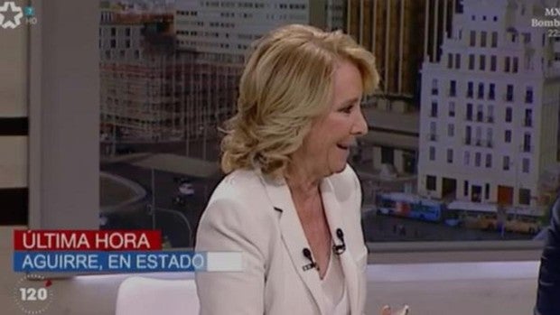 La crítica de Esperanza Aguirre a Telemadrid: «Es podemita a muerte»