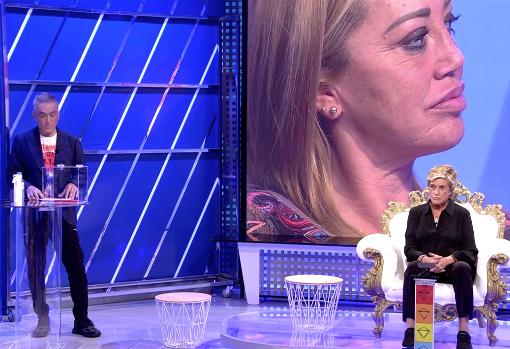 Belén Esteban escucha la pregunta que le causó indignación